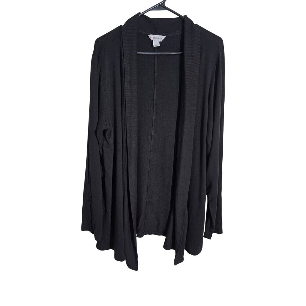 Liz Claiborne Black Cardigan Womens Size XL